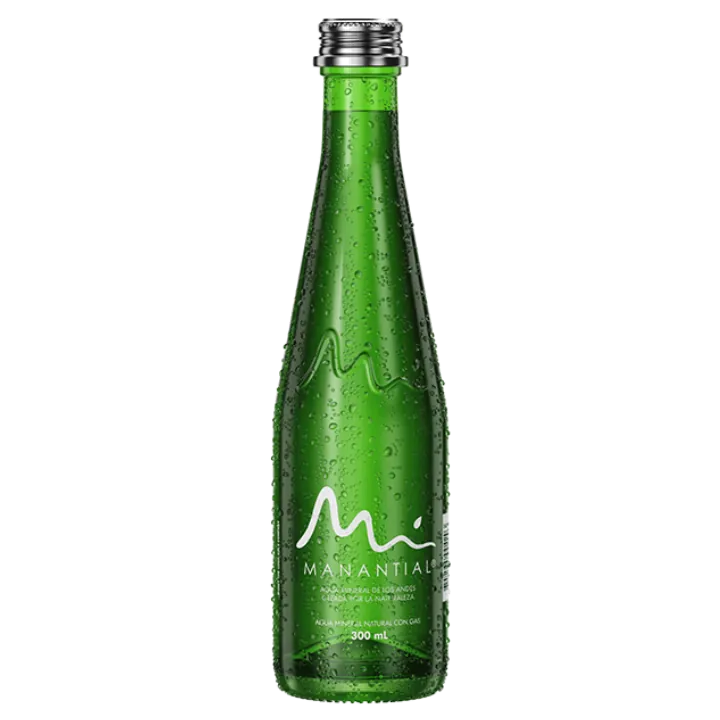 Agua Manantial con gas