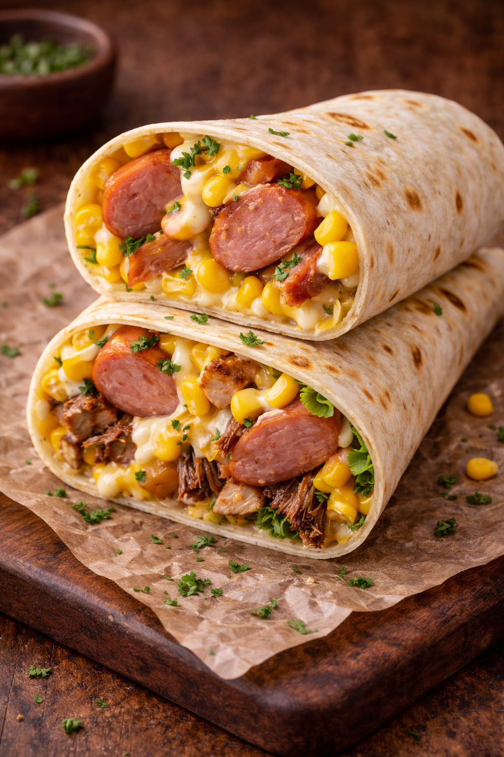 Wraps Ranchero (Queso Maicitos, Salchicha Ranchera)