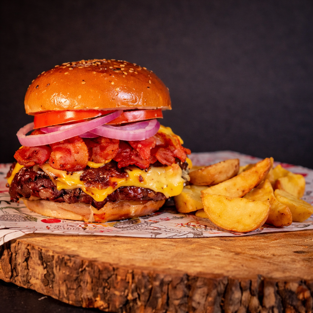 Doble Bacon Smash Burger