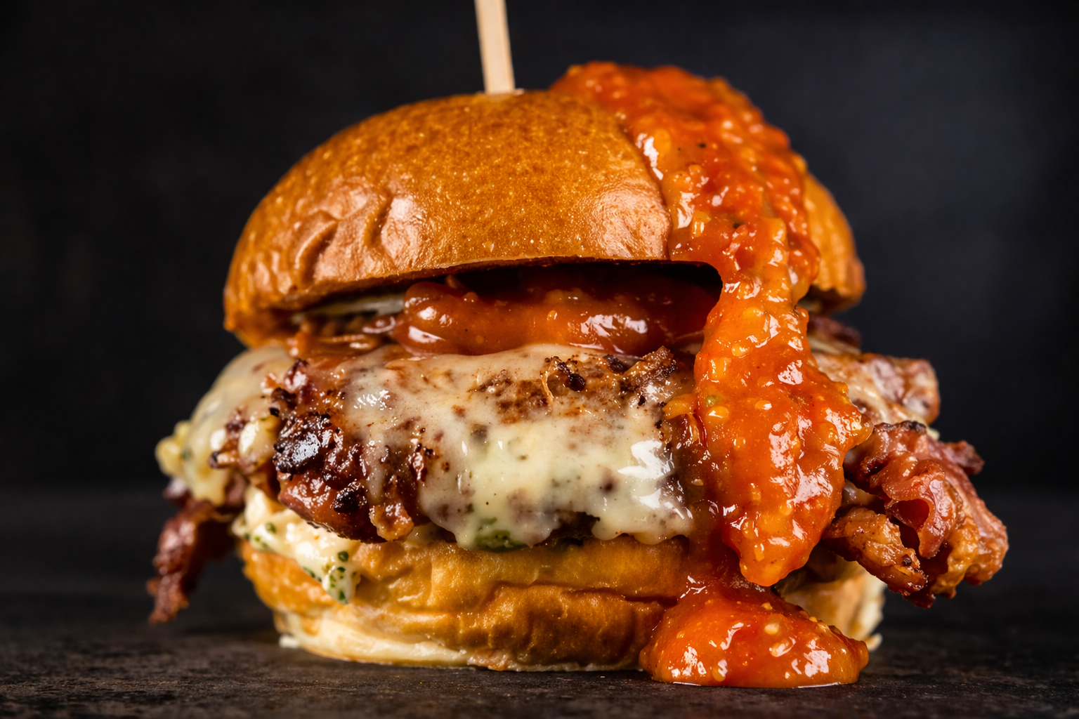 Sweet pomodoro burger