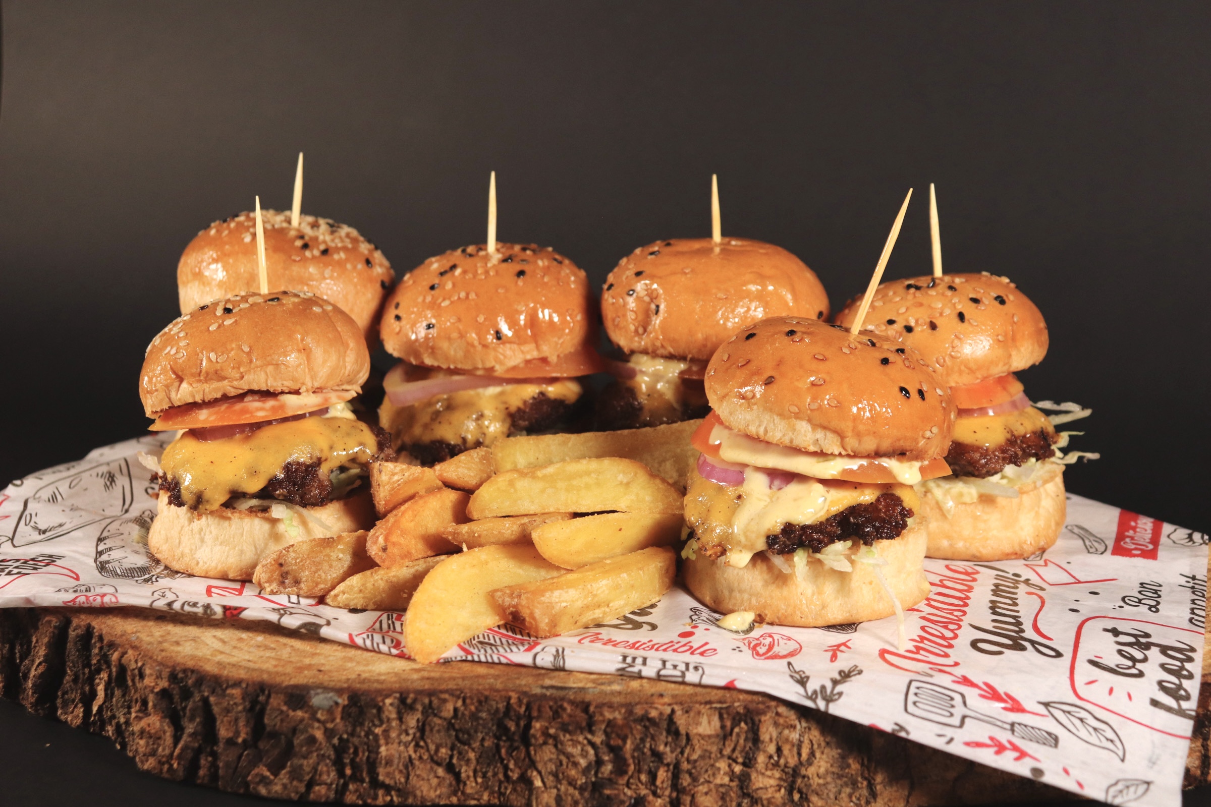 Mini burger x6